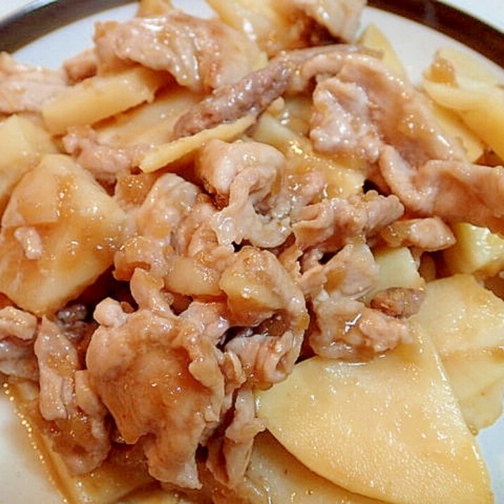 醤油麹で　❤豚肉と筍の甘辛炒め❤